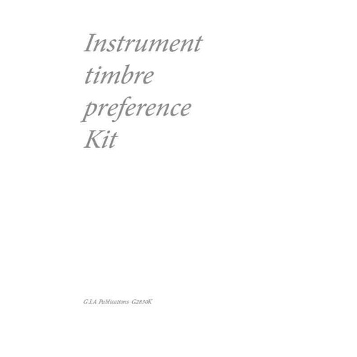 Instrument Timbre Preference Test Kit