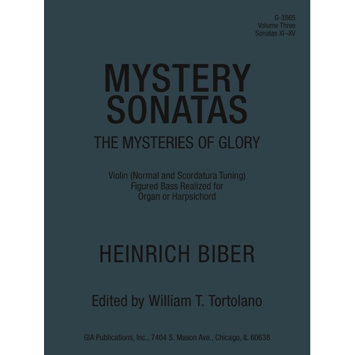 Biber - Mystery Sonatas Vol 3 Violin/Clavier (Softcover Book)