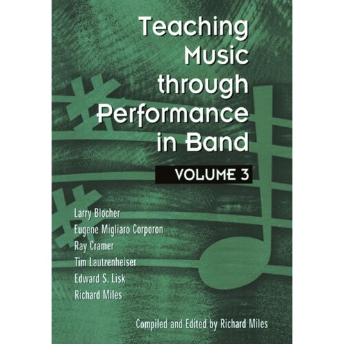 Teaching Music Through Perf Band Book V3 (Hardcover Book) Book