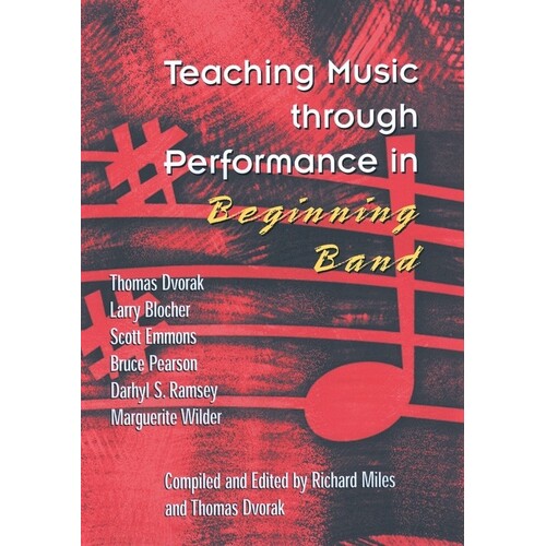 Teaching Music Through Perf Beg Band Book V1 (Hardcover Book) Book