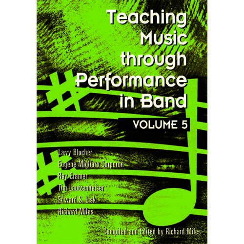 Teaching Music Through Perf Band Book V5 (Hardcover Book) Book