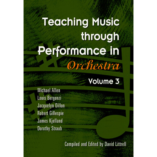 Teaching Music Through Perf Orch Book V3 (Hardcover Book) Book