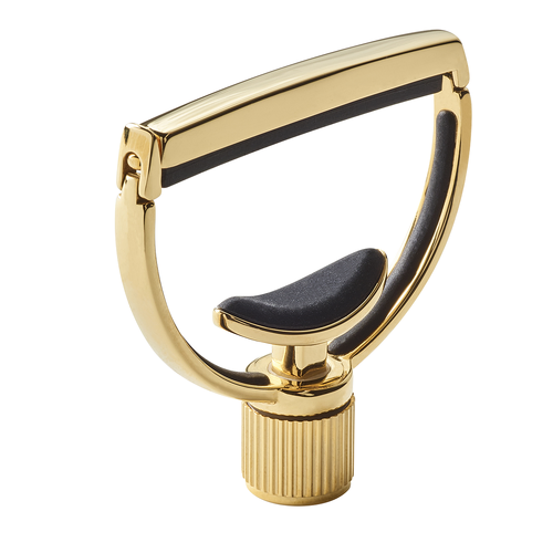 G7th Heritage Standard Gold Capo with Adaptive Radius Technology, Leather Pouch, Polishing Cloth, Gift Box, for Guitar and Banjo