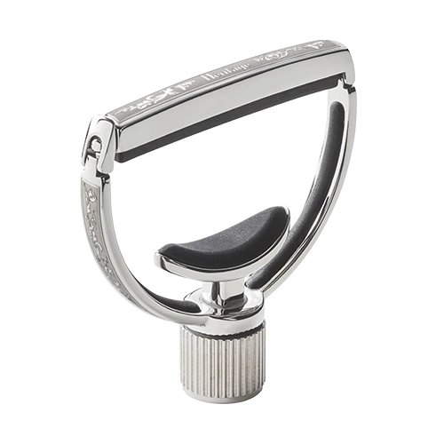G7th Heritage Standard Silver Capo with Adaptive Radius Technology, Leather Pouch, and Polishing Cloth