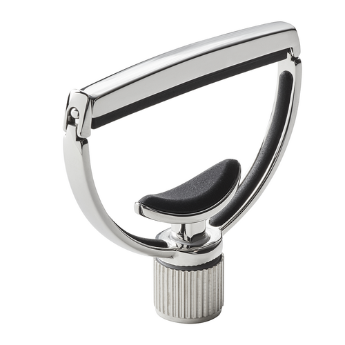 G7th Heritage Wide Silver Capo with Adaptive Radius Technology and Leather Pouch