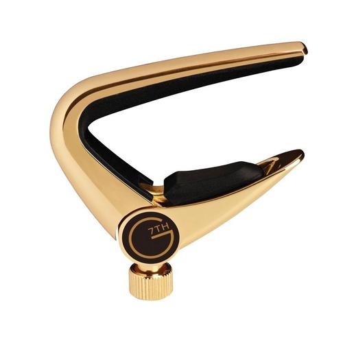 G7 Newport 6 String Capo - 18kt Gold-Plate, Adjustable Tension, Lightweight