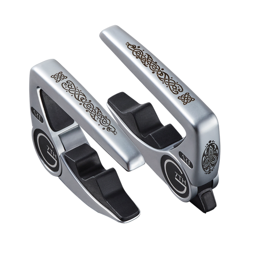 G7 Performance 3 Celtic Silver Guitar Capo with Adaptive Radius Technology and Unique Tension Control