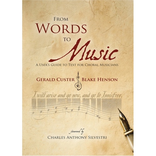 From Words To Music Book