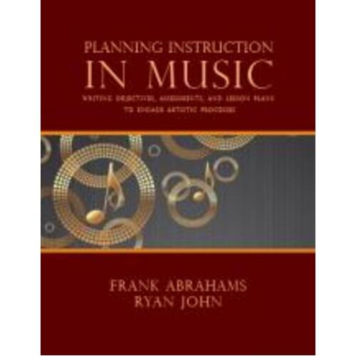 Planning Instruction In Music (Spiral Bound Book) Book