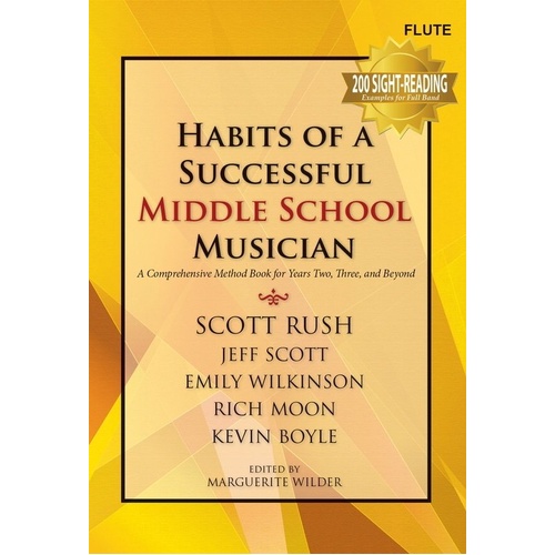 Habits of a Successful Middle School Musician - Flute by GIA Publications, 72 Pages, Woodwind, Flute Skills Development