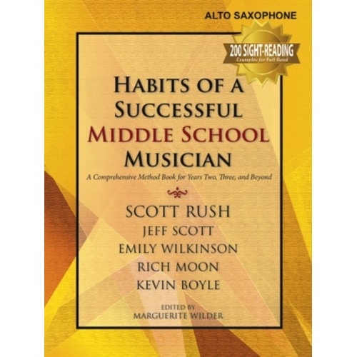 Habits Successful Middle School Alto Sax (Softcover Book)