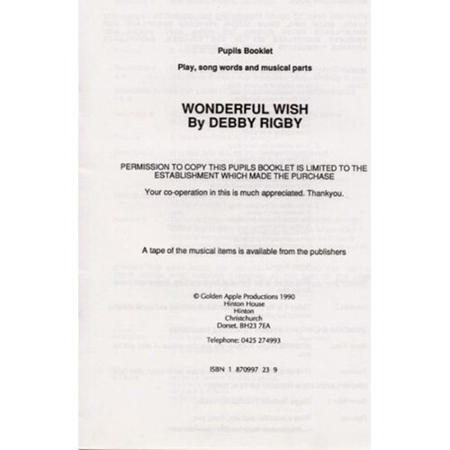 Rigby Wonderful Wish Pupils Book