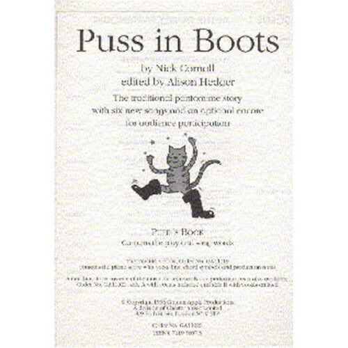 Cornall Puss In Boots Pupils Book