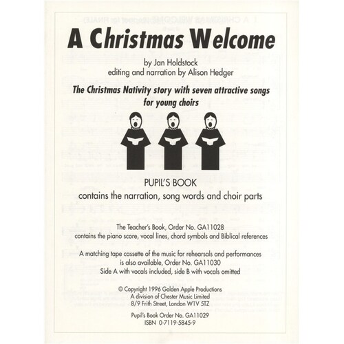 Holdstock Christmas Welcome Pupils Book