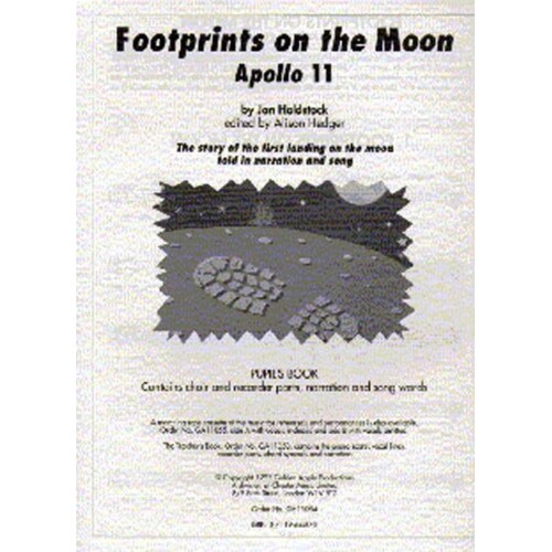 Holdstock Footprints On Moon Pupils Book