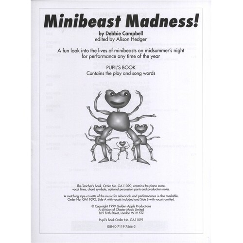 Campbell Minibeast Madness Pupil Book