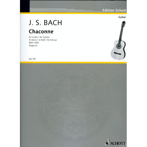 Chaconne D Min Orig Violin Arr Segovia Book