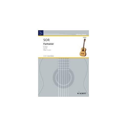 Fantaisie Op. 12 for Guitar by Fernando Sor, 20 Pages, Schott Music