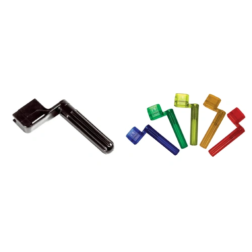 AMS Plastic String Winder with Bridge Pin Remover - Transparent Black