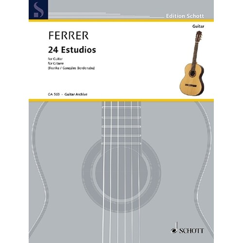 Ferrer - 24 Estudios For Guitar (Softcover Book)