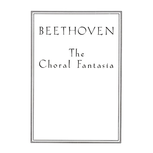 Choral Fantasia Vocal Sc SATB