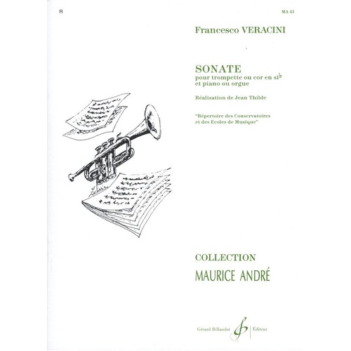 Veracini - Sonata for Trumpet and Piano Arranged by Thilde