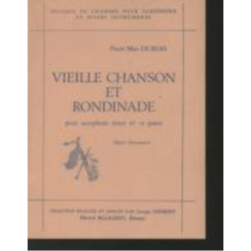 Dubois - Vielle Chanson Et Rondinade Tenor Sax/Piano (Softcover Book)
