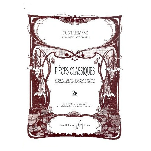Classical Pieces Vol 2B for Double Bass & Piano by Bernard Salles