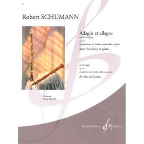 Schumann - Adagio And Allegro Op 70 Oboe/Piano (Softcover Book)