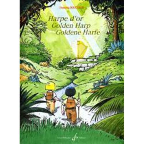 Bouchaud - Golden Harp Method For Celtic Harp (Softcover Book)