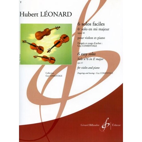 Leonard - Solo Op 41 No 1 Violin/Piano (Softcover Book)