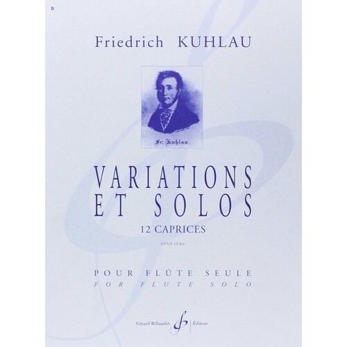 Kuhlau - Variations And Solos Op 10 Flute Solo (Softcover Book)