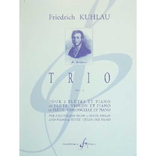 Trio Op 119 For 2 Flute And Piano (Music Score/Parts) Book