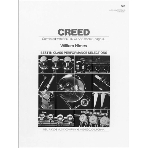 Creed - Full Score for Band, 32 Pages, Neil A. Kjos Music Company