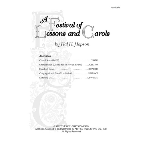 Festival Of Lessons And Carols Handbell