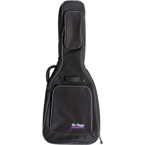 On Stage GBC4770 Deluxe Classical Guitar Gig Bag, Weather-Resistant, Foam Padding, Two-Pull Zipper, Black, 40.35" Length, 600-D Nylon