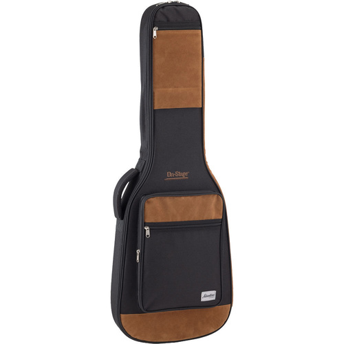 On Stage Adventure Series Electric Guitar Gig Bag - Black/Brown