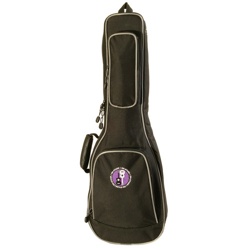 On Stage GBU4102 Deluxe Tenor Ukulele Bag with 7mm Foam, Pockets, Backpack Straps, Black