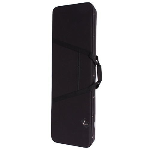 Fretz Rectangular Electric Bass Guitar Polyfoam Case - Lightweight Protection, Black