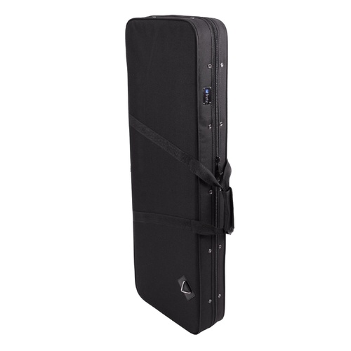 Fretz Rectangular Electric Guitar Polyfoam Case - Lightweight, Padded, Black