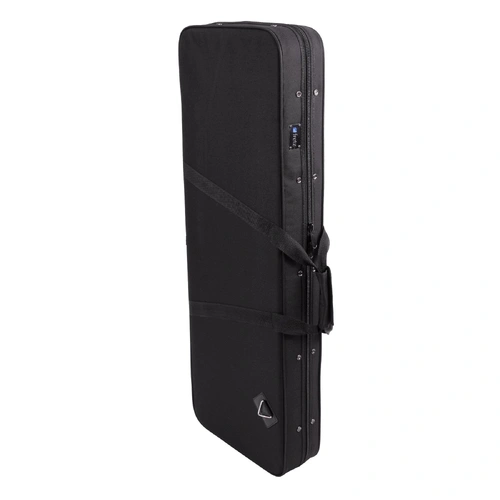 Fretz Rectangular Electric Guitar Polyfoam Case - Lightweight Protection, Black