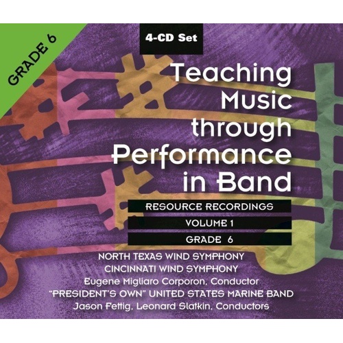 Teaching Music Through Performance in Band Vol. 1 CD Grade 6