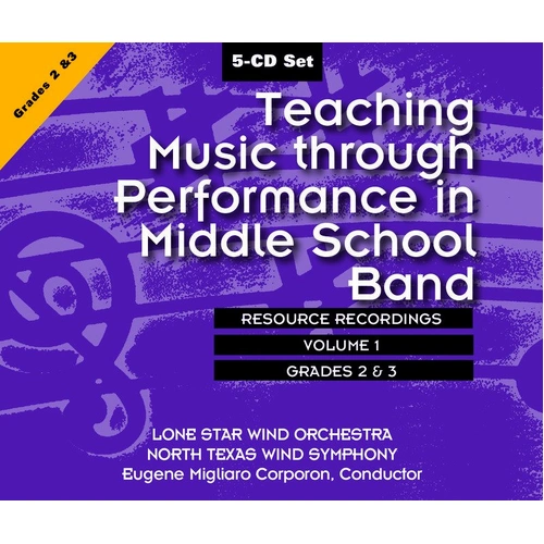 Teaching Music Through Performance Middle School Band 5-CD Set