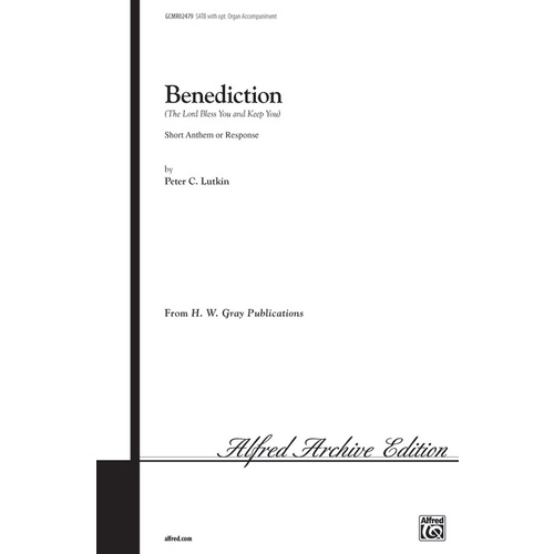 Benediction SATB Choral Sheet Music