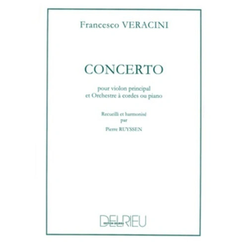 Veracini: Concerto for Violin and Piano - Delrieu Edition