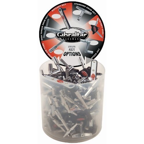 Gibraltar Drum Key Countertop Display Tub with 6 Models and Signage