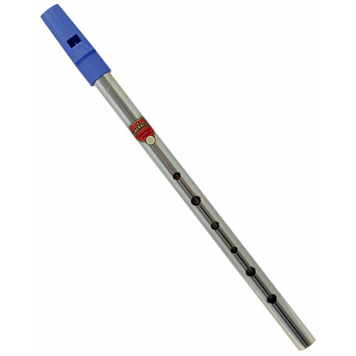 Original Generation Nickel Flageolet in F - Improved Pattern, Nickel Plated Finish, Hygienic Plastic Mouthpiece, Accurate Tuning, Easy Response