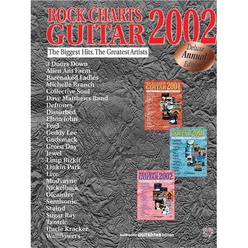 Rock Charts Guitar 2002 Deluxe Edition Guitar TAB Book