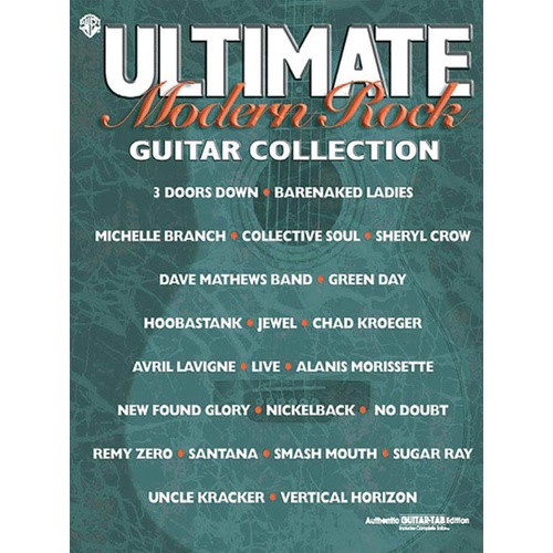 Ultimate Modern Rock Guitar Collection Guitar TAB Book
