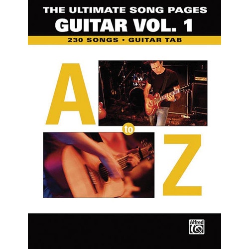 Ultimate Song Pages V1 A To Z Guitar TAB Book